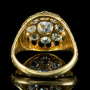 Antique Victorian Diamond Cluster Ring 1.60ct Of Diamond Circa 1880 Boxed
