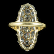 Antique Victorian Diamond Navette Cluster Ring 5ct Of Diamond With Box