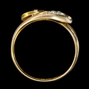 Antique Victorian Diamond Snake Ring Dated 1899