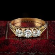 Antique Victorian Diamond Trilogy Ring 0.70ct Of Diamond Circa 1880
