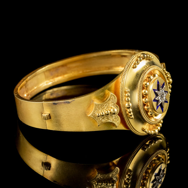 Antique Victorian Etruscan Diamond Parure Suite 18ct Gold Circa 1880 Boxed