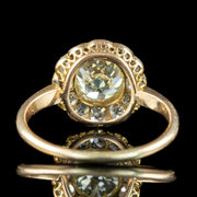 Antique Victorian Fancy Diamond Daisy Cluster Ring 2.68ct Total