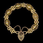 Antique Victorian Gate Bracelet 9ct Gold