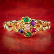 Antique Victorian Gemstone Dearest Ring Circa 1860