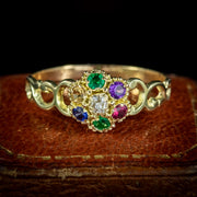 Antique Victorian Gemstone Dearest Ring Circa 1860