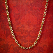 Antique Victorian Gold Chain Necklace 9ct Gold Circa 1900