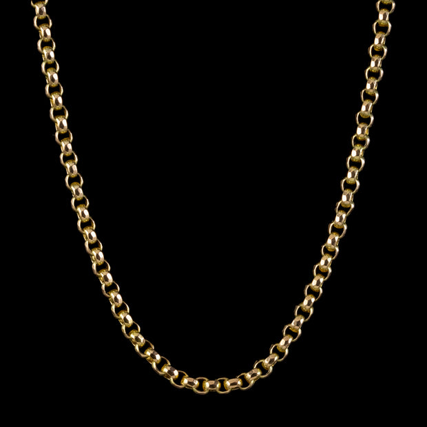 Antique Victorian Gold Chain Necklace 9ct Gold Circa 1900