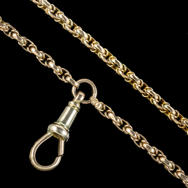 Antique Victorian Guard Chain 9ct Gold
