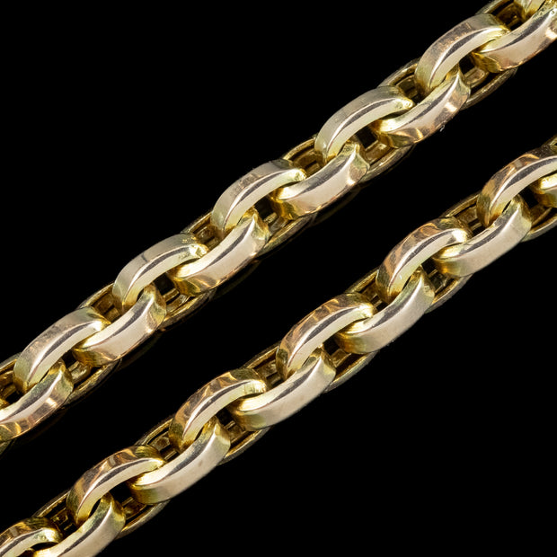 Antique Victorian Guard Chain 9ct Gold