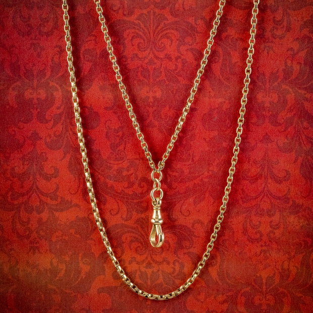 Antique Victorian Guard Chain Necklace 15ct Gold