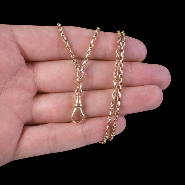 Antique Victorian Guard Chain Necklace 15ct Gold