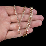 Antique Victorian Guard Chain Necklace 9ct Gold Circa 1900