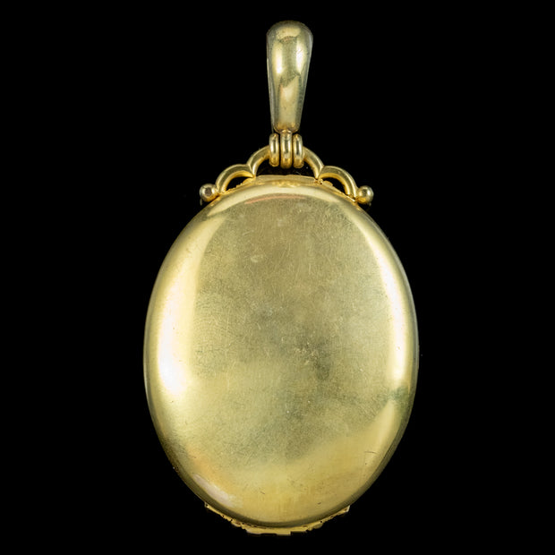 Antique Victorian Locket 15ct Gold Circa 1880