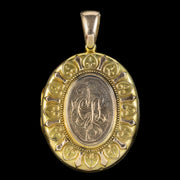 Antique Victorian Locket 15ct Gold Circa 1890