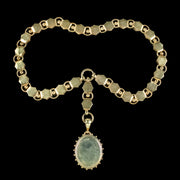 Antique Victorian Floral Locket And Collar Silver 18ct Gold Gilt