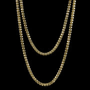 Antique Victorian Long Snake Chain 9ct Gold