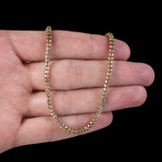 Antique Victorian Long Snake Chain 9ct Gold