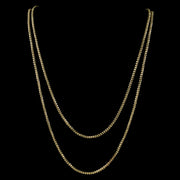 Antique Victorian Long Snake Chain 9ct Gold