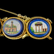 Antique Victorian Micro Mosaic Bracelet 18ct Gold 