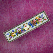 Antique Victorian Micro Mosaic Floral Brooch