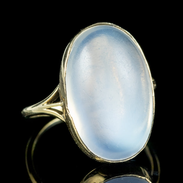 Antique Victorian Moonstone Ring 12ct Stone