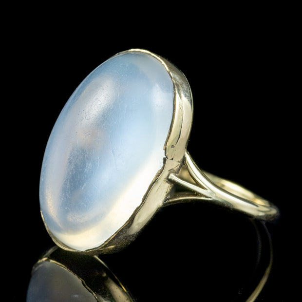 Antique Victorian Moonstone Ring 12ct Stone