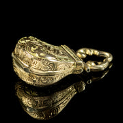 Antique Victorian Mourning Purse Locket 18ct Gold Circa 1860
