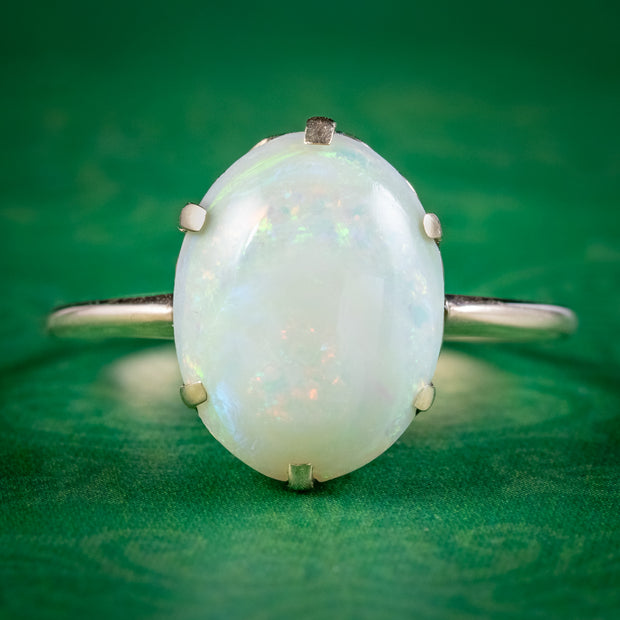 Antique Victorian Natural Opal Ring 5ct Opal Circa 1900