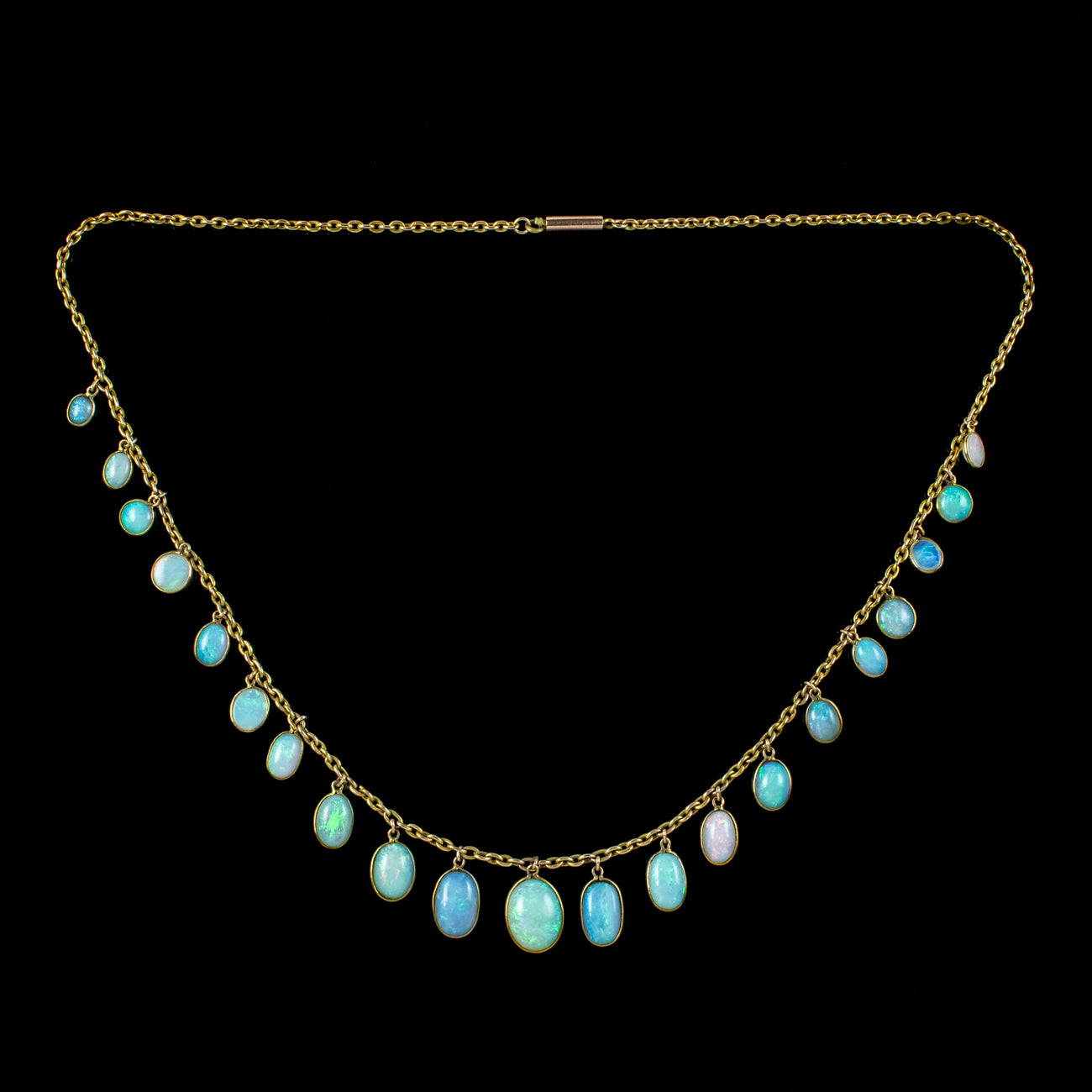Antique Victorian Opal Necklace 9ct Gold With Box Laurelle Antique antique-victorian-opal-necklace-9ct-gold-with-box-laurelle-antique