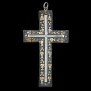 Antique Victorian Pique Cross Pendant