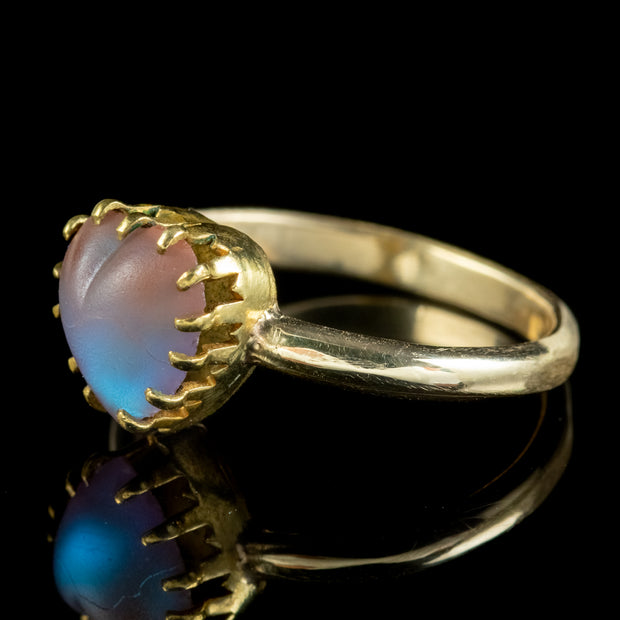 Antique Victorian Saphiret Heart Ring Circa 1880