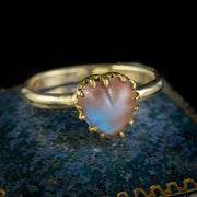Antique Victorian Saphiret Heart Ring Circa 1880