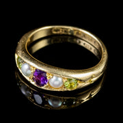 Antique 18Ct Gold Edwardian Suffragette Ring Circa 1910