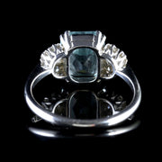 Antique Art Deco Aquamrine And Diamond Ring Circa 1920