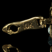 Antique Art Deco Blue Topaz Bracelet Gold Circa 1920 Set