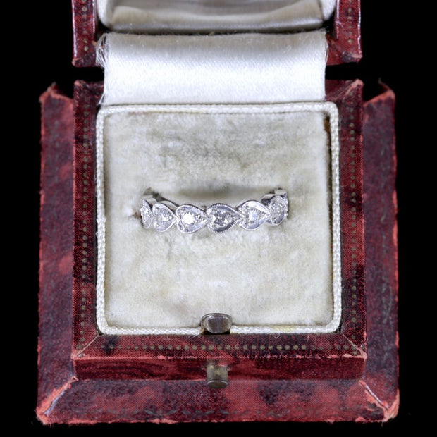 Antique Art Deco Diamond Eternity Ring Platinum Circa 1930