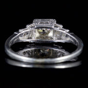 Antique Art Deco Diamond Ring 18Ct White Gold Circa 1920