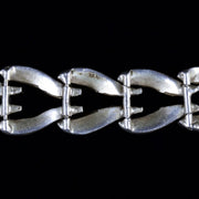 Antique Art Deco French Paste Stone Bracelet Silver Circa 1920