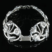 Vintage Danecraft Flower Bracelet Sterling Silver