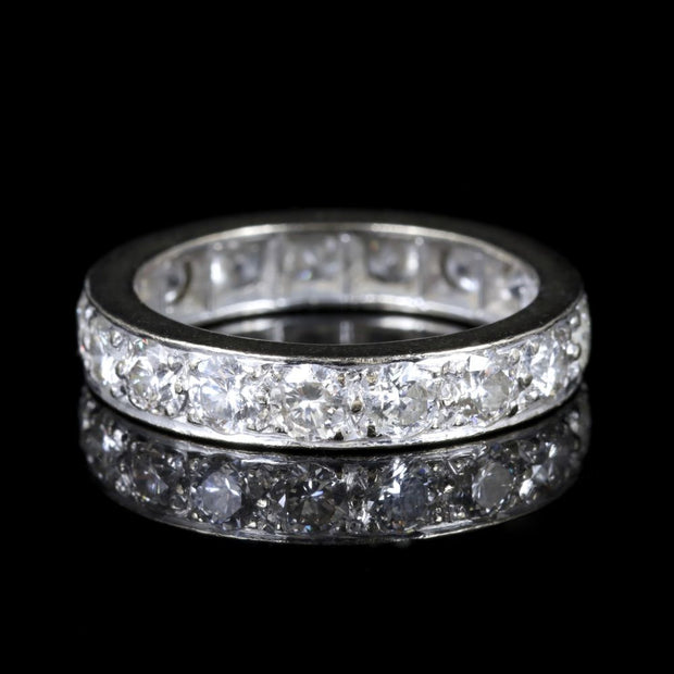 Antique Edwardian Diamond Eternity Ring Platinum Circa 1915