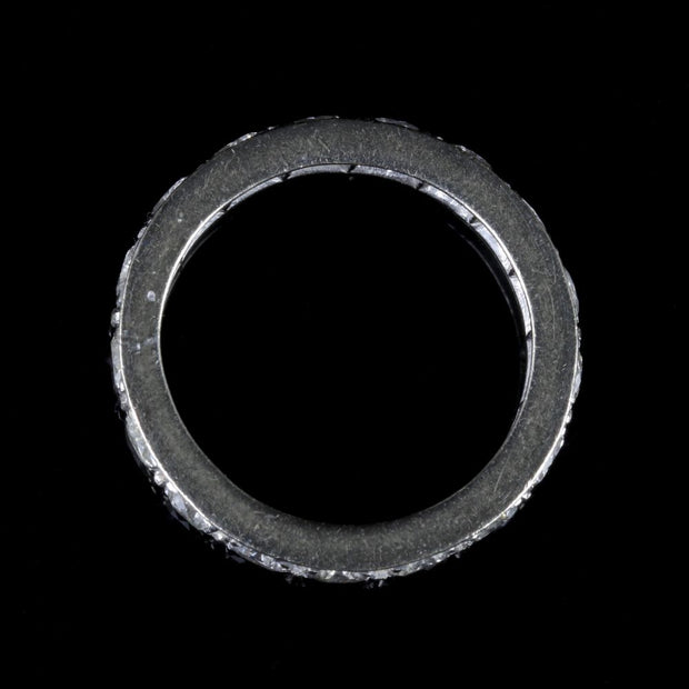 Antique Edwardian Diamond Eternity Ring Platinum Circa 1915