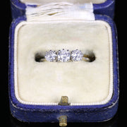 Antique Edwardian Diamond Ring Trilogy 18Ct Plat Circa 1915