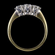 Antique Edwardian Diamond Trilogy Ring 18Ct Gold Circa 1910