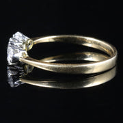 Antique Edwardian Diamond Trilogy Ring 18Ct Platinum Circa 1915