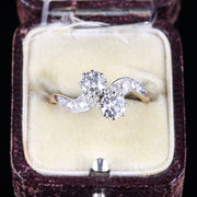 Antique Edwardian Diamond Twist Ring Circa 1910