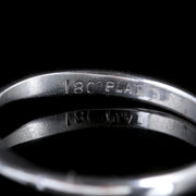 Antique Edwardian Diamond Twist Ring Platinum 18Ct Gold Circa 1915