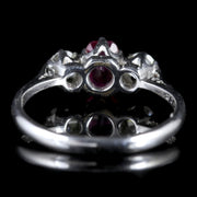 Antique Edwardian Ruby Diamond Trilogy Ring Gordon To Libbie Circa 1910