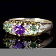 Antique Edwardian Suffragette Ring 18Ct Dated Birmingham 1918