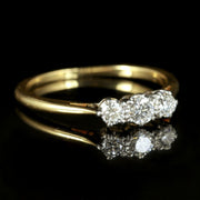 Antique Edwardian Trilogy Diamond Ring 18Ct Plat Circa 1915