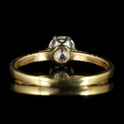 Antique Edwardian  Diamond Solitaire Ring 18Ct Gold Circa 1915 Engagement Ring